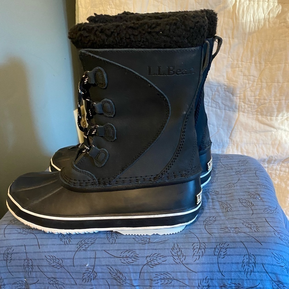 L.L. Bean Black Winter Boots